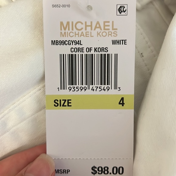 BRAND NEW Michael Kors White Jeans - Picture 3 of 3